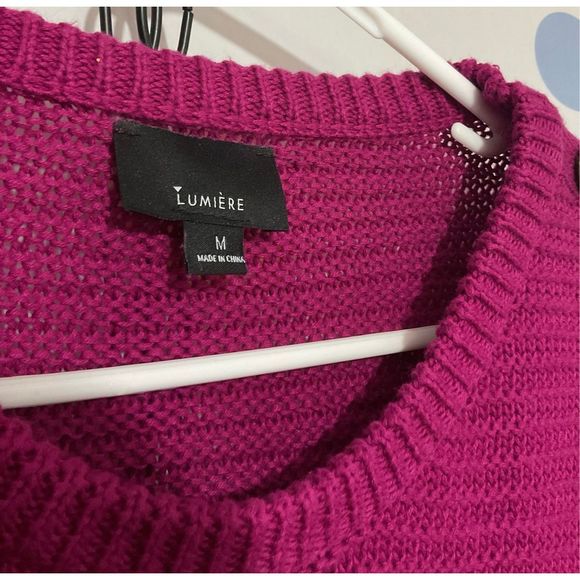 Lumiere Size M Multi Color Sweater Pretty! 🍎🍓 - Picture 9 of 11